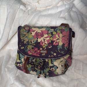 Sakroots Canvas Floral Flap Convertible Backpack Crossbody